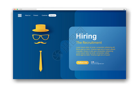 网站公告3D说明雇用和招聘业务概念插画