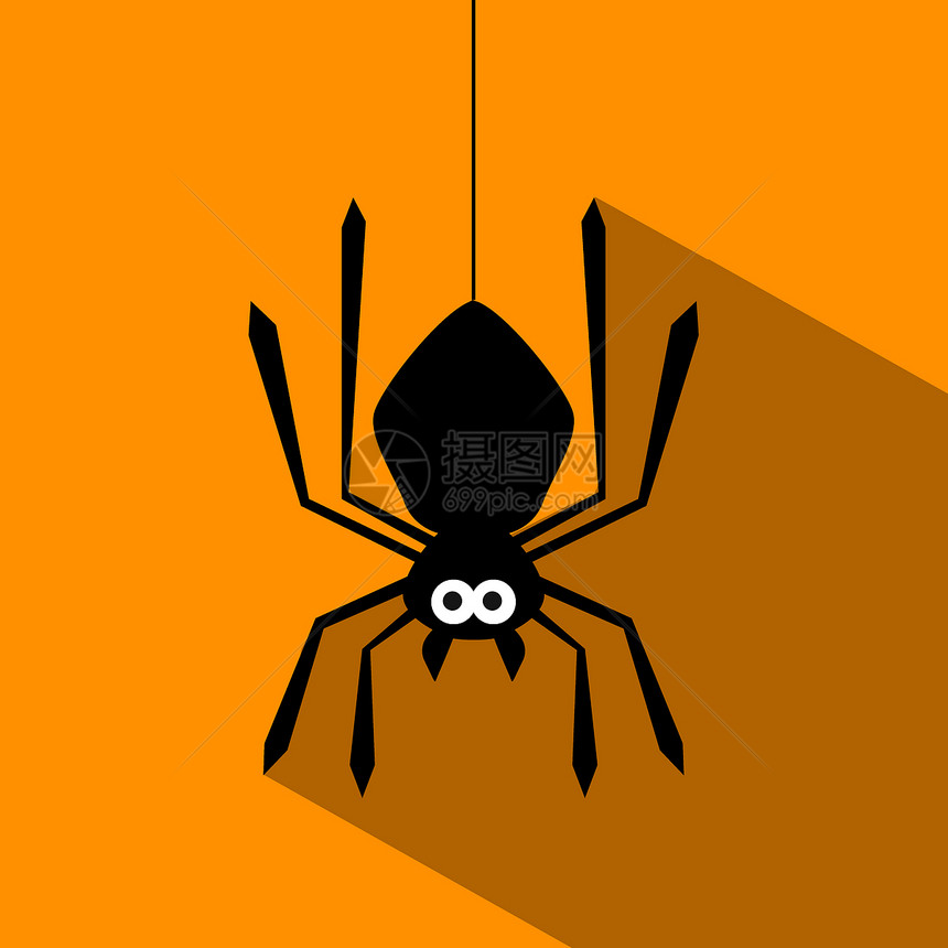 灰色背景上的蜘蛛3D投影图片