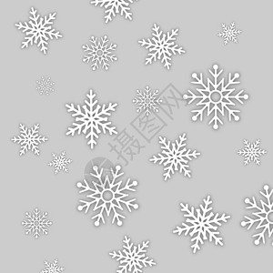 落雪花以平板设计冬季背景快乐Eps10图片