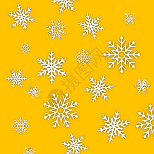 落雪花以平板设计冬季背景圣诞快乐Eps10图片