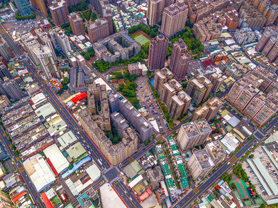 道元唐市的空中景象图片
