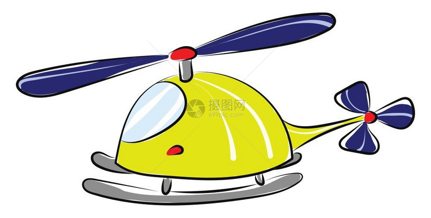 一架黄色直升机图片
