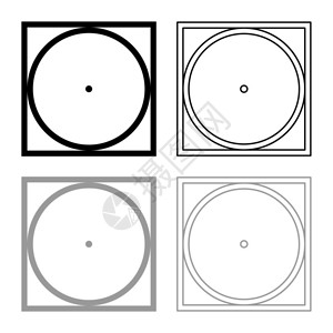 洗衣机符号图标大纲设置黑色灰矢量显示平板样式简单图像图片