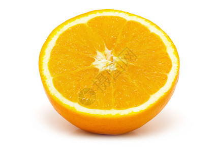 白底孤立的橙色水果图片