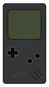 手持电玩游戏设备名为Tetris矢量颜色绘图或插拼匹配的瓷砖游戏设备Name背景图片