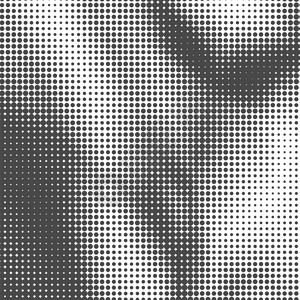 半色模式白背景上的多点纹理集重叠的Grunge模板困难的线设计淡化单色点流行的艺术回放多点纹理集背景图片