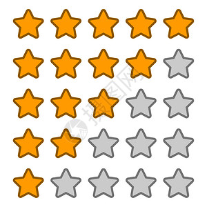 星级评分为5个位置反馈概念控股人评分Eps10高清图片