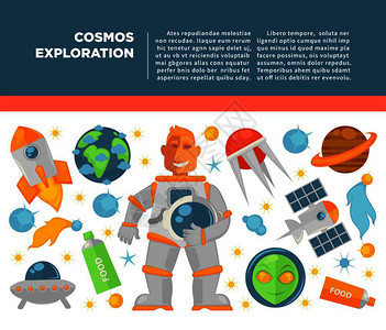 宇宙和探索海报 图片
