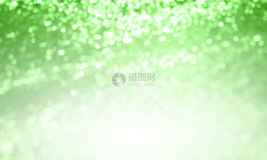 绿闪烁的抽象灯光背景软焦点图片