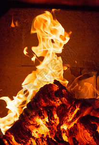 橙色和黑炉的烈火焰背景图片