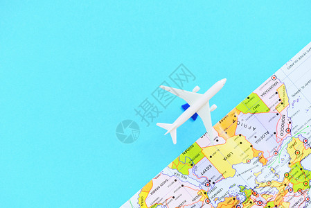 白色飞机模型国际的高清图片素材