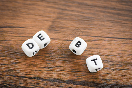 摆脱债务概念因金融危机和问题而免除合并债务的负增加金融危机和问题引起的风险商业管理贷款利息背景图片