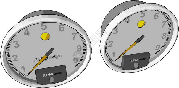斜体计是测量轴或磁盘矢颜色图或插的旋转速度仪器背景图片