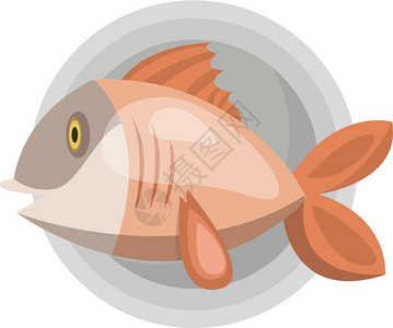 粉色的鱼矢量插画背景图片