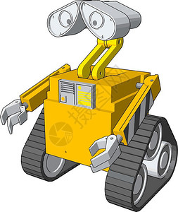 筛沙机推土机是一辆履带式机配备大量金属板块用来推大量的土沙瓦或其他此类材料的矢量彩色图画或插插画
