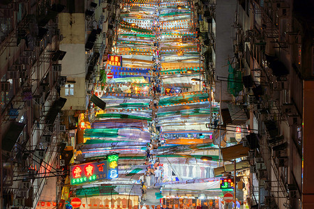 中国香港夜市图片