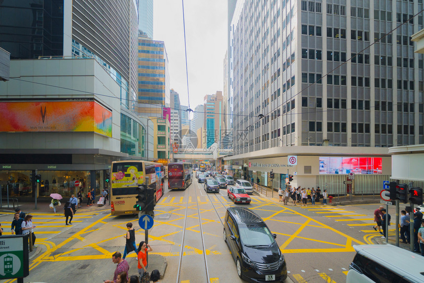 香港市繁忙的交通图片