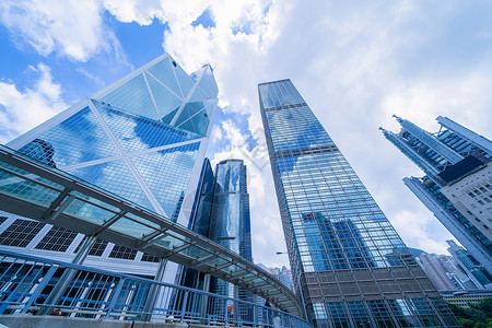 寻找高楼办公摩天大金融区建筑香港市心城商业和技术概念背景智能城市大都市高清图片素材