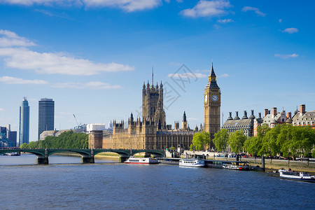 英国伦敦威斯敏特大本宫背景图片