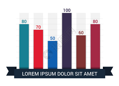 条形图模板商业信息图矢量eps10插图图片