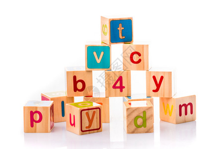 玩具立方体婴儿收藏玩具制作的ABC信图片