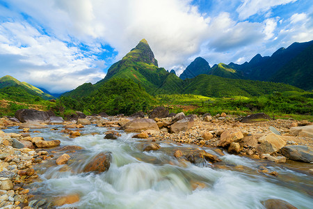 山景观领域和湖农业旅游业高清图片