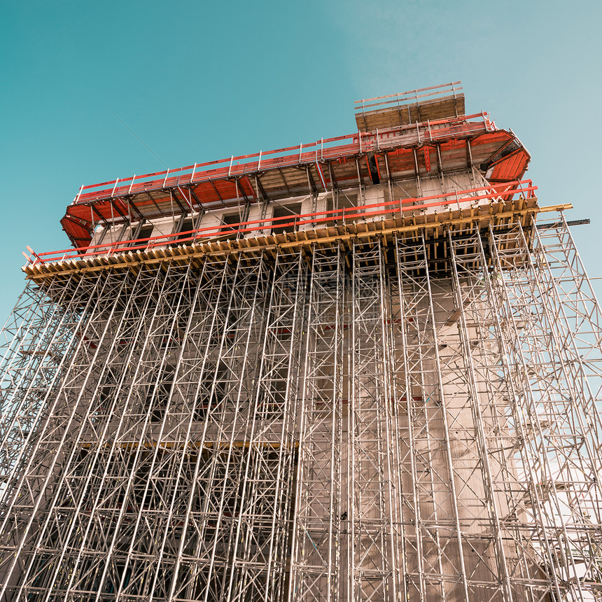 新建筑的造工地背景图片