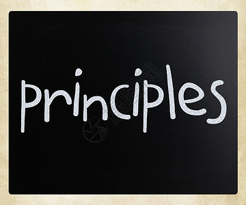 黑板上白粉笔写的原则背景