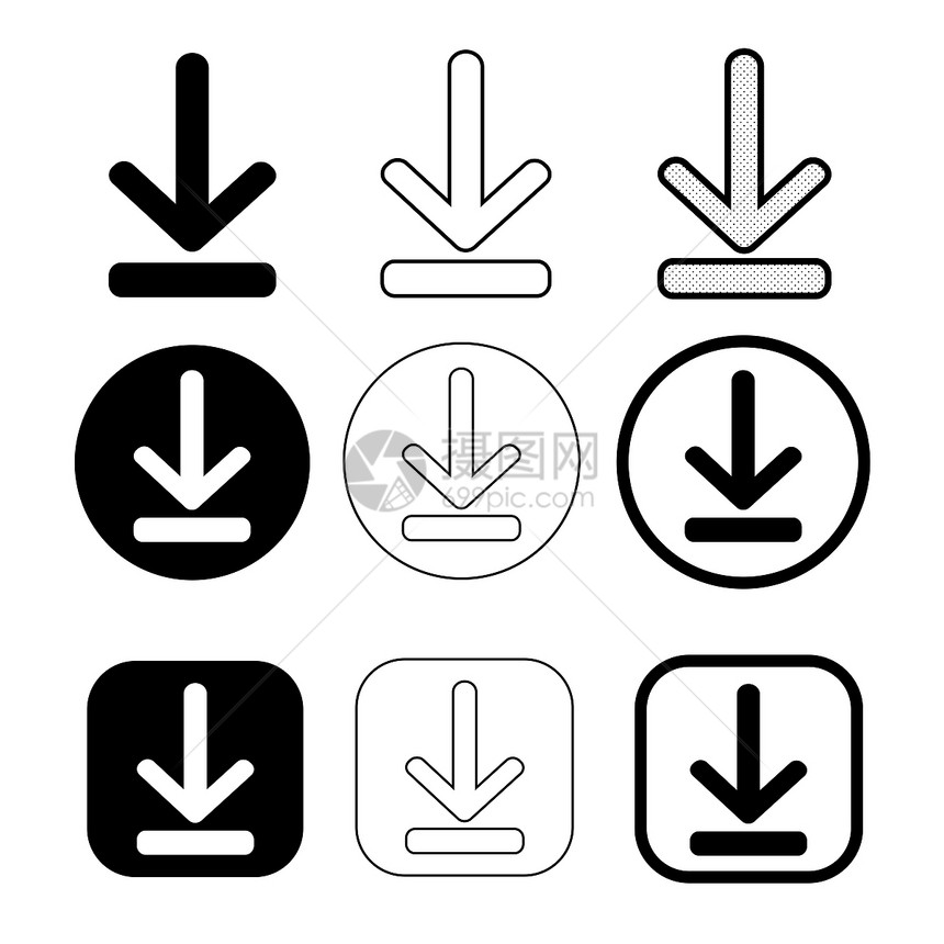 简单下载图标符号设计图片