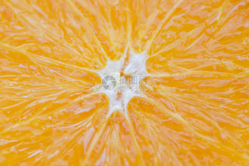橙子水果纹理切片橙色背景图片