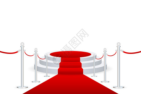楼梯矢量颁奖仪式的阶段红地毯粉末聚光灯焦点矢量图示颁奖仪式的阶段矢量图示背景