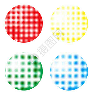 圆点矢量一组彩色球半图案一组圆点白背景上的圆纹理重叠阵列模板困苦的线设计淡化单色点流行的美术回滴点彩色球圆多纹理严酷的线设计淡化的单色点背景