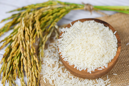 泰国食用稻米背景图片