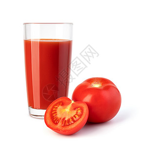 白色背景的西红柿汁番茄图片
