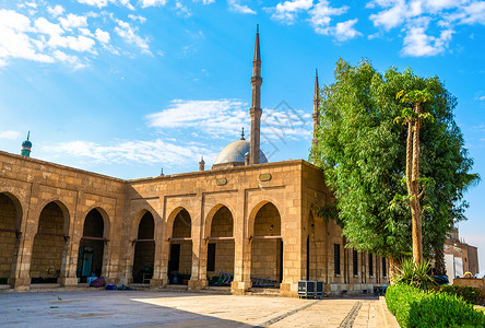 穆罕默德开罗SaladinSaladinCitadel开罗埃及的中世纪伊斯兰堡垒背景
