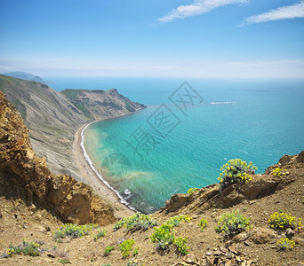 海山泉湾自然景观构成波动高清图片素材