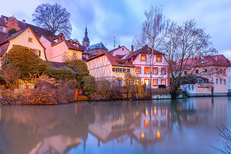 德国上佛朗哥尼亚州巴伐利班贝格巴伐利亚德国班贝格巴伐利亚的老城图片