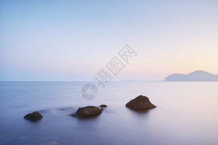 艺术海景自然洋和岩石自然构成图片