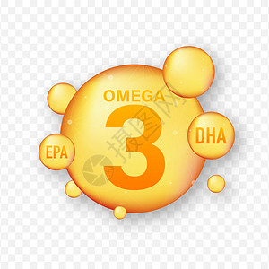 Omega脂肪酸EPADHA3天然鱼类植物油矢量说明植物油病媒种群说明背景图片