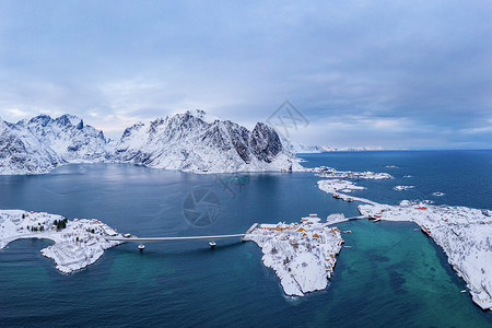 冶勒湖冬天斯堪的纳维亚高清图片