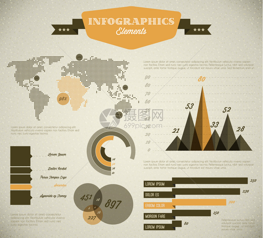 黄向矢反转您文件和报告所用的一套Infographic元素图片