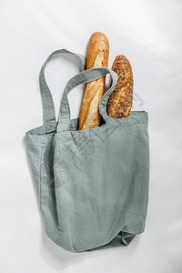 面包袋棉花袋面包制品友好装生物可降解包装食品概念背景