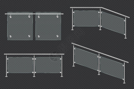 plexiglass建筑的障碍高清图片