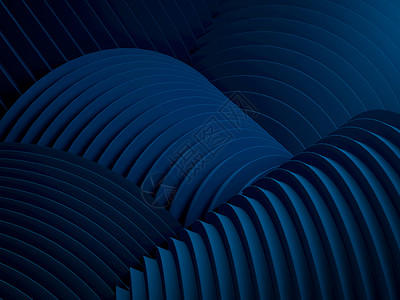 打造完美曲线抽象的曲线条纹深蓝背景形成山丘的蓝曲线3d插图用于放置文字或对象的完美插图以最小的样式复制空间回放最小的缩背景抽象的曲线条纹深蓝背景