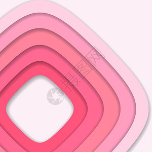 摘要粉红色3D剪切纸背景抽象波形状矢量格式背景图片