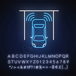 智能驱动器辅助泊车感应器光灯图标图片
