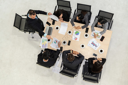 执行经理在小组会议上指挥办公室工作人员企业团队合作的动机和愿望概念公司高清图片素材