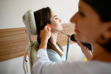 耳鼻咽喉科产科门诊专业断执医生学专家和住院妇女背景