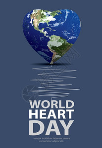 世界心脏日海报设计模板图片