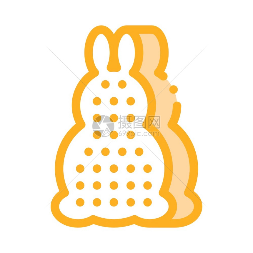 兔子搓澡巾图标图片